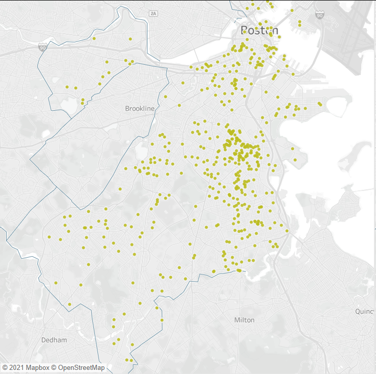 Mapping the 2021 Boston Mayoral Campaign Contributions